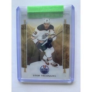 Leon Draisaitl 2022-23 UD Artifacts Plexi Clear Cut #132 Edmonton Oilers